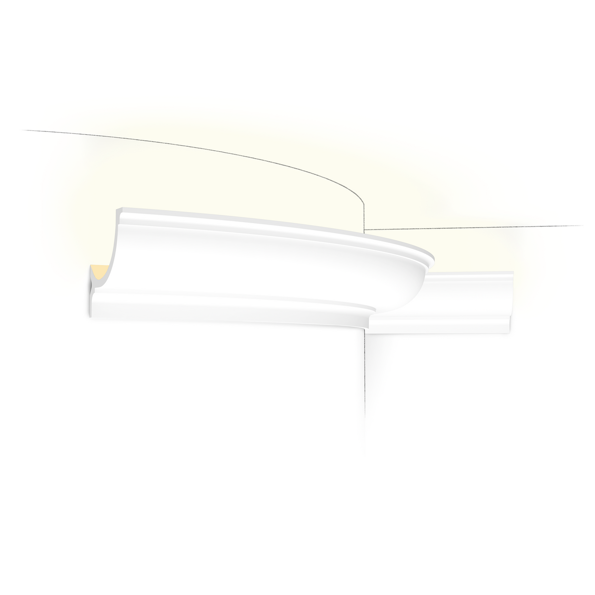 Profilo per illuminazione indiretta flessibile Orac C902F