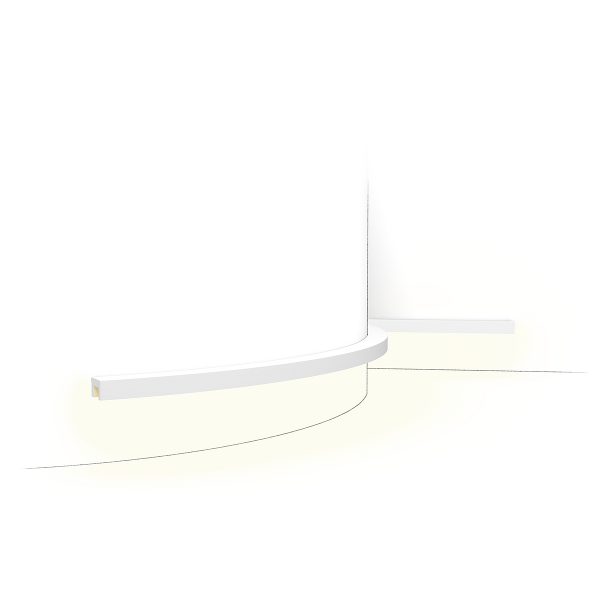 Profilo per illuminazione indiretta flessibile Orac CX190F