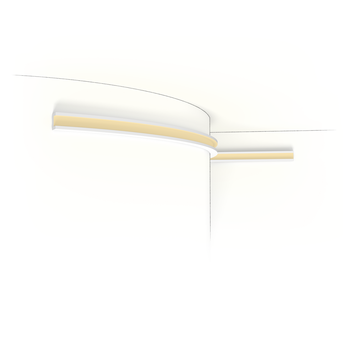 Profilo per illuminazione indiretta flessibile Orac CX190F