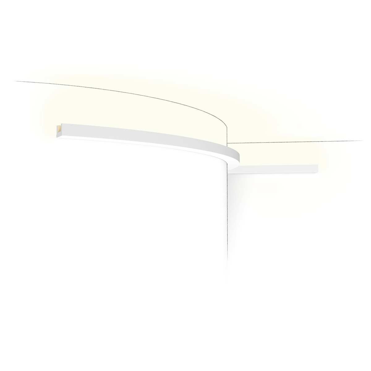 Profilo per illuminazione indiretta flessibile Orac CX190F