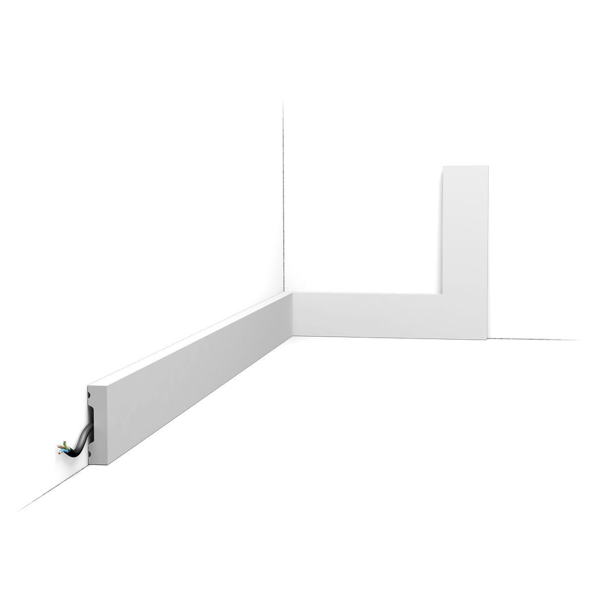Orac SX162-RAL9003 skirting board
